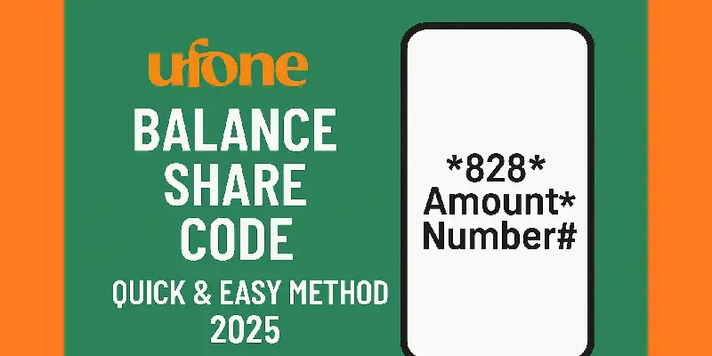 ufone balance share code