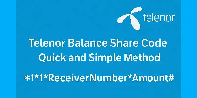 Telenor Balance Share Code