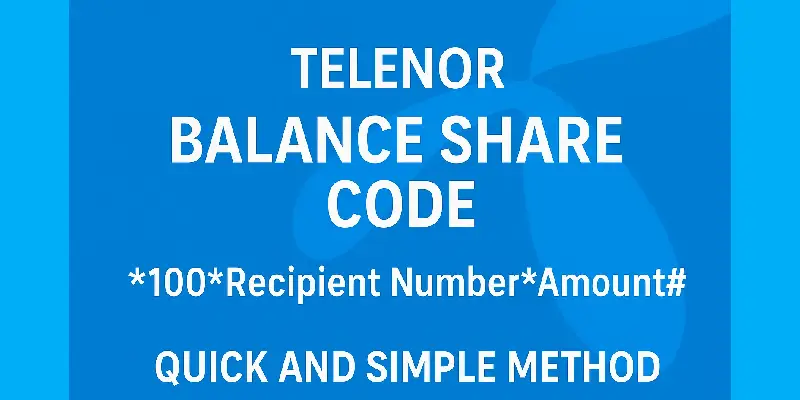 Telenor Balance Share Code