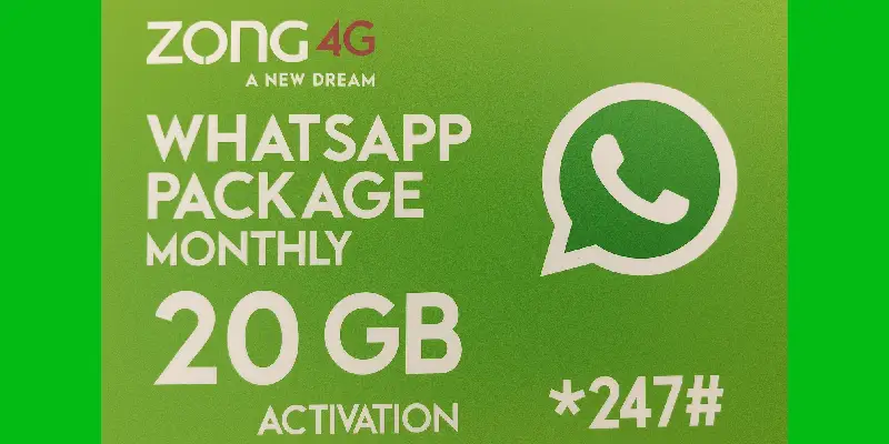 Zong Monthly WhatsApp Package